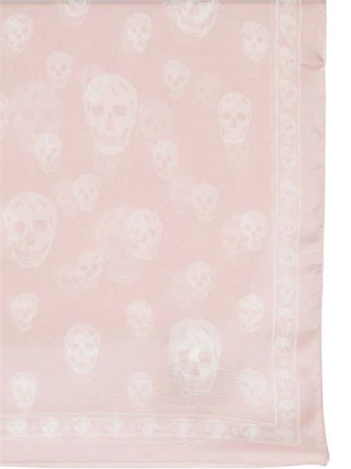 light pink/ivory white silk scarves Alexander McQueen | 5577173052Q6978